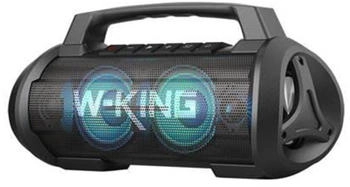 W-KING 70 W RMS tragbarer Bluetooth-Lautsprecher, Lautsprecher, kabellos, laut, IPX6 wasserdicht, Bluetooth-Lautsprecher mit Subwoofer/Bass Boost Black