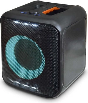Nedis Bluetooth-Party-Lautsprecher - max. Batteriespielzeit: 5 Std - 150 W - Tragegriff - Partylicht - Verkn&uuml;pfbar - Equalizer - Orange/Schwarz
