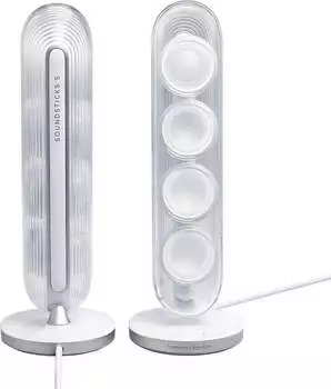 Harman-Kardon Harman/Kardon Soundsticks 5 Stereo-Subwoofer-System weiß – Kabelloser Musikgenuss trifft auf einzigartiges Design