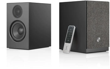 Audio Pro A28 W Multiroom-Regallautsprecher in Seidenmatt Schwarz