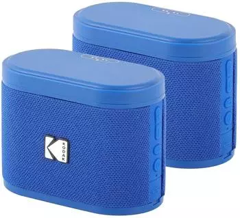 Kodak Soundbrix magnetic docking x2pcs blue (3 h, Batteriebetrieb), Bluetooth Lautsprecher, Blau