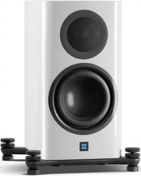 Nubert nuZeo 3 Regal-Lautsprecher (200 W, X-Remote, X-Room Calibration), Weiß Pianolack