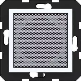 Hager WAN6211 Lautsprecher f&uuml;r Radio Touch UP A.x/C.x lichtwei&szlig; gl&auml;nzend (WAN6211WG)