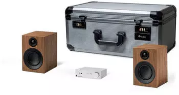 Pro-Ject Travel Set: Stereo Box S3 BT + Speaker Box 3 E Carbon silber/Walnuss
