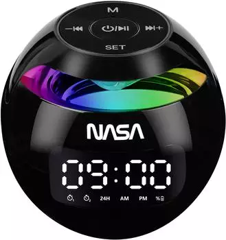 NASA Nasa, Wecker, Wecker und Bluetooth-Lautsprecher mit LED-Licht