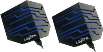 LogiLink Carisma Aktive Stereo USB Lautsprecher schwarz