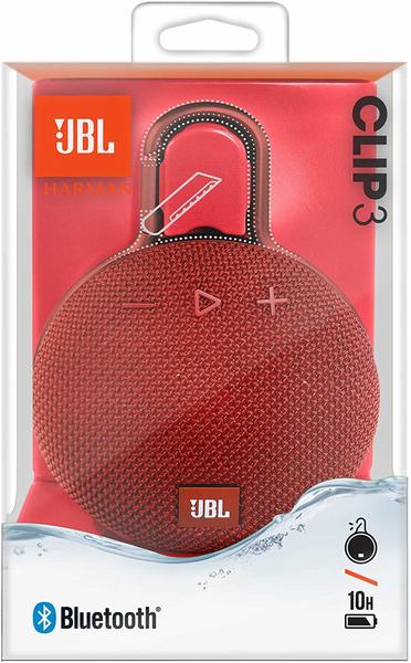 Clip 3 rot mobile Lautsprecher Eigenschaften & Energiemerkmale JBL Audio Clip 3 rot