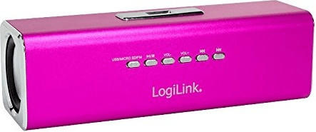LogiLink DiscoLady Soundbox pink