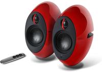 Edifier E25HD Design-Lautsprecherset mit Bluetooth 5.3 (74 Watt), Rot (E25 Red)