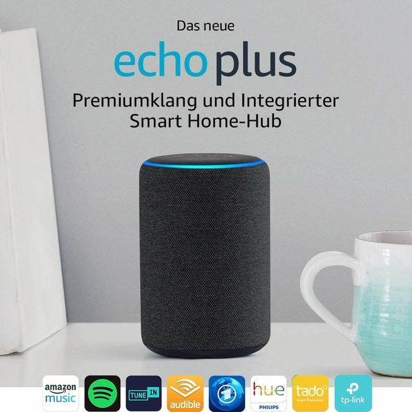 Ausstattung & Allgemeine Daten Amazon Echo Plus (2. Generation) Anthrazit Stoff
