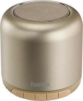 Hama Mobiler Bluetooth-Lautsprecher "Steel Drum" gold