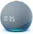 Amazon Echo Dot (4. Generation) mit Uhr blaugrau