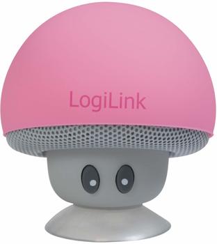 LogiLink Mobile Bluetooth Lautsprecher, "Mushroom"-Design pink