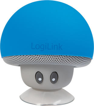 LogiLink Mobile Bluetooth Lautsprecher, "Mushroom"-Design blau