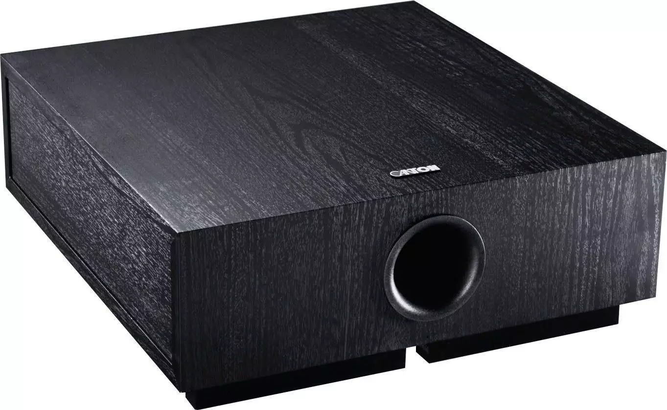 Subwoofer Attivo Canton ASF 75 SC - Bass Reflex, 60/120W, Nero, Con Supporto Parete - Foto 3
