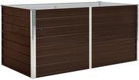 vidaXL Hochbeet Braun 160 x 80 x 77 cm Verzinkter Stahl