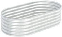 vidaXL Garten-Hochbeet 160x80x44 cm Verzinkter Stahl Silbern