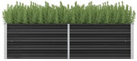 vidaXL Garten-Hochbeet Anthrazit 160 x 40 x 45 cm Verzinkter Stahl