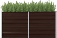 vidaXL Garten-Hochbeet Braun 160 x 40 x 77 cm Verzinkter Stahl