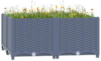 vidaXL Hochbeet 80x80x38 cm Polypropylen