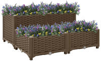 vidaXL Hochbeet 80x80x38 cm Polypropylen