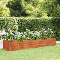 Hochbeet Rostig 320x80x45 Cm Cortenstahl Vidaxl