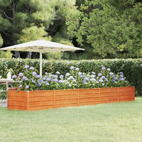 Hochbeet Rostig 400x80x45 Cm Cortenstahl - Vidaxl