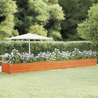 Hochbeet Rostig 600x80x45 Cm Cortenstahl Vidaxl