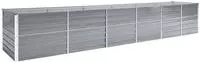 vidaXL Garten-Hochbeet Verzinkter Stahl 480x80x77 cm Grau