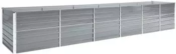 vidaXL Garten-Hochbeet Verzinkter Stahl 480x80x77cm Grau (47068)