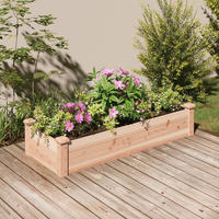 vidaXL Hochbeet mit Einsatz 120x45x25 cm Massivholz Tanne
