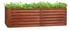 Blumfeldt Rust Grow Gartenbeet verzinktes Stahlblech 0,6 mm Rost-Finish 200 x 60 x 100 cm
