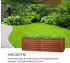Blumfeldt Rust Grow Gartenbeet verzinktes Stahlblech 0,6 mm Rost-Finish 200 x 60 x 100 cm