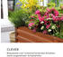 Blumfeldt Rust Grow Gartenbeet verzinktes Stahlblech 0,6 mm Rost-Finish 200 x 60 x 100 cm