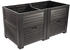 Jelenia Plast Hochbeet Maxi mit 2 Staufächern 150 x 76 x 78 cm anthrazit (4097)
