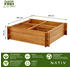 Nativ Haushalt Hochbeet mit 4 Pflanzzonen 100 x 100 x 30 cm (NA129)