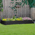 Outsunny Hochbeet Stahl 241 x 90,5 x 30 cm grau (845-518GY)