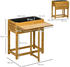 Outsunny Hochbeet Holz mit klappbarer Tischplatte 64 x 63 x 74,5 cm braun (845-816V00BN)