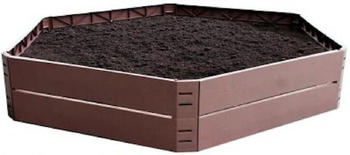 Proregal Blumenbeet 6-teilig 132 x 25 cm 250 Liter braun