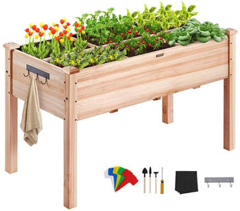 VEVOR Holz-Hochbeet 120 x 58 x 76 cm
