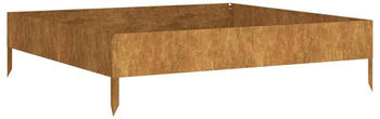 vidaXL Hochbeet Cortenstahl 100 x 100 x 26 cm (824514)