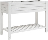 vidaXL Hochbeet Wei&szlig; 110x45x79 cm Polypropylen