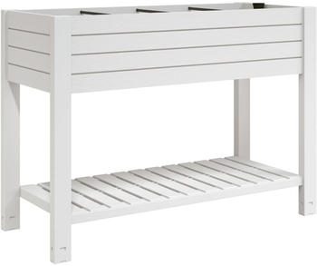 vidaXL Hochbeet Polypropylen 110 x 45 x79 cm weiß (364177)