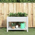 vidaXL Hochbeet Polypropylen 110 x 45 x79 cm weiß (364177)