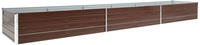 Garten-hochbeet Verzinkter Stahl 480x80x45 Cm Braun - Vidaxl
