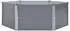 vidaXL Raised Bed 129x129x46 cm grey