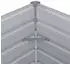 vidaXL Raised Bed 129x129x46 cm grey