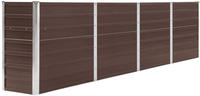 vidaXL Hochbeet 320 x 40 x 77 cm Verzinkter Stahl Braun