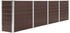 vidaXL Hochbeet Verzinkter Stahl 320x40x77cm Braun
