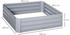 Outsunny Hochbeet Set 2-teilig Stahl verzinkt 100 x 100 x 30 cm grau (845-517GY)